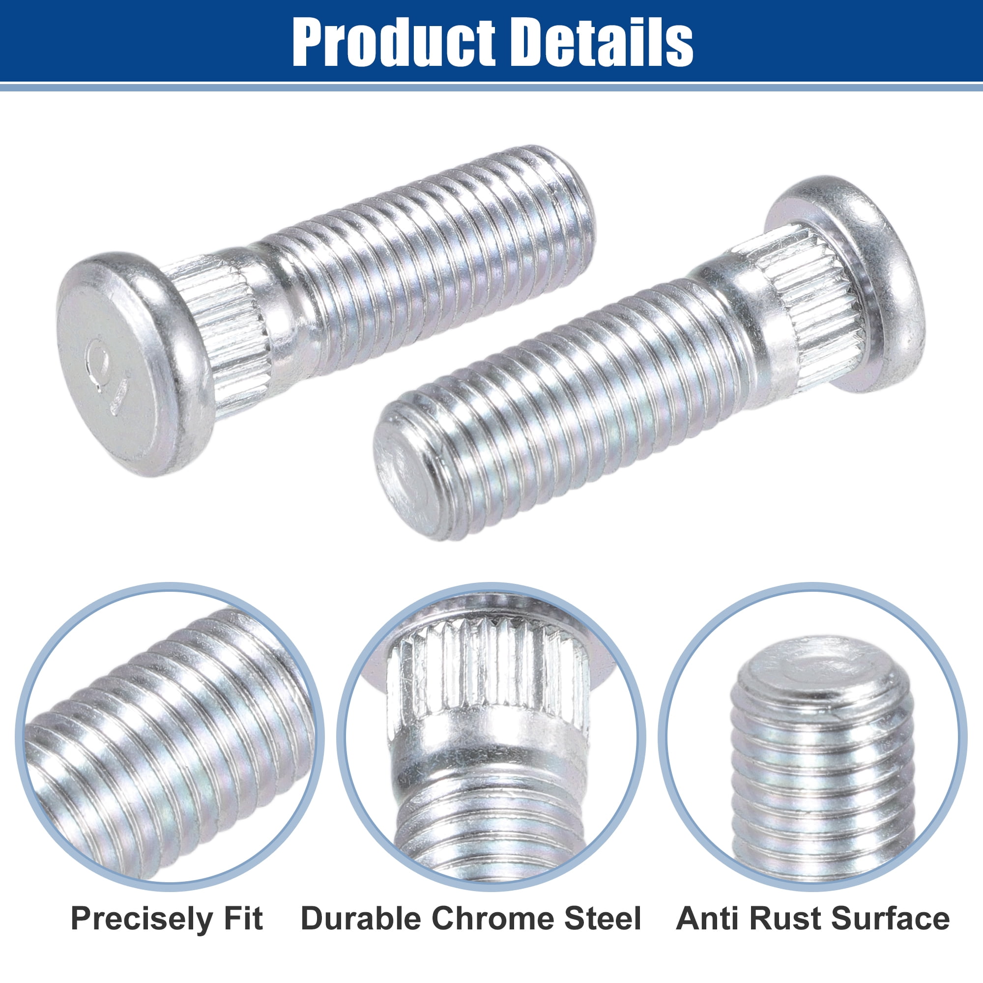 Unique Bargains Front or Rear Wheel Lug Stud for Honda Accord and for Acura EL M12x1.5