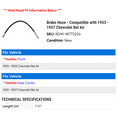 thumbnail image 2 of Brake Hose - Compatible with 1953 - 1957 Chevy Bel Air 1954 1955 1956, 2 of 2