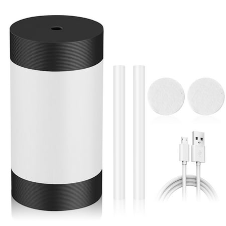 

Justhard Portable Humidifier Sprayer Small Super Aroma Essential Diffuser Light Bedside Bedroom Hotel Office Black