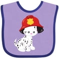 thumbnail image 3 of Inktastic Fireman Dog, Cute Dog, Puppy, Doggo, Dalmatian Boys or Girls Baby Bib, 3 of 4