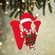 thumbnail image 1 of Colgante de árbol de Navidad de acrílico 2D con letras | Juego de 26 adornos con iniciales del alfabeto para decoración navideña, 1 of 6