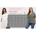 thumbnail image 7 of MOYIKO Oversized T shirts for Women V Neck Short Sleeve Loose Tees Summer Casual Basic Tops, 7 of 7