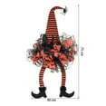 thumbnail image 2 of Halloween Wreaths for Front Door, Halloween Witch Legs Wreath Black Wreath with Hat Pumpkin for Indoor Outdoor, 2 of 6