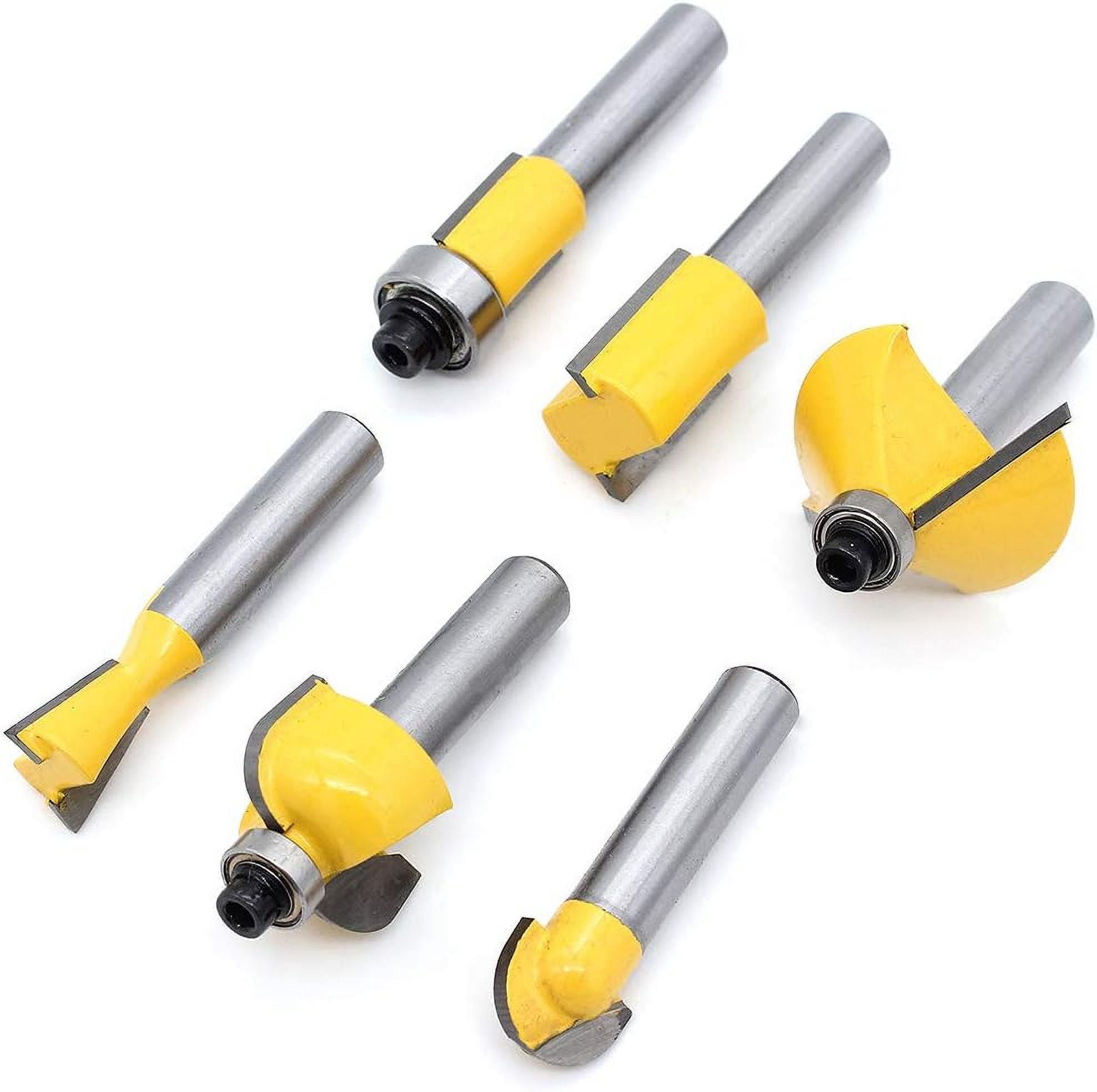Craftsman's Delight, High-Quality 12-Piece Router Bit Set, Universal 8mm Shank for Seamless Compatibility, Easy Storage Solution, and Heavy-Duty Powder Coating for Enhanced