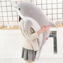 Plush Dolphin Toy 30Cm Stuffed Soft Pillow For Children, Cute Marine Animal Design With Vivid Details, Ideal Holiday Gift For Kids Companion At Home