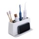 thumbnail image 1 of Soporte para cepillos de dientes YouCopia The Ledge, tocador de baño con 3 ranuras, 1 of 7
