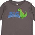 thumbnail image 4 of Inktastic Big Brother Green Dinosaur Boys Long Sleeve Toddler T-Shirt, 4 of 5