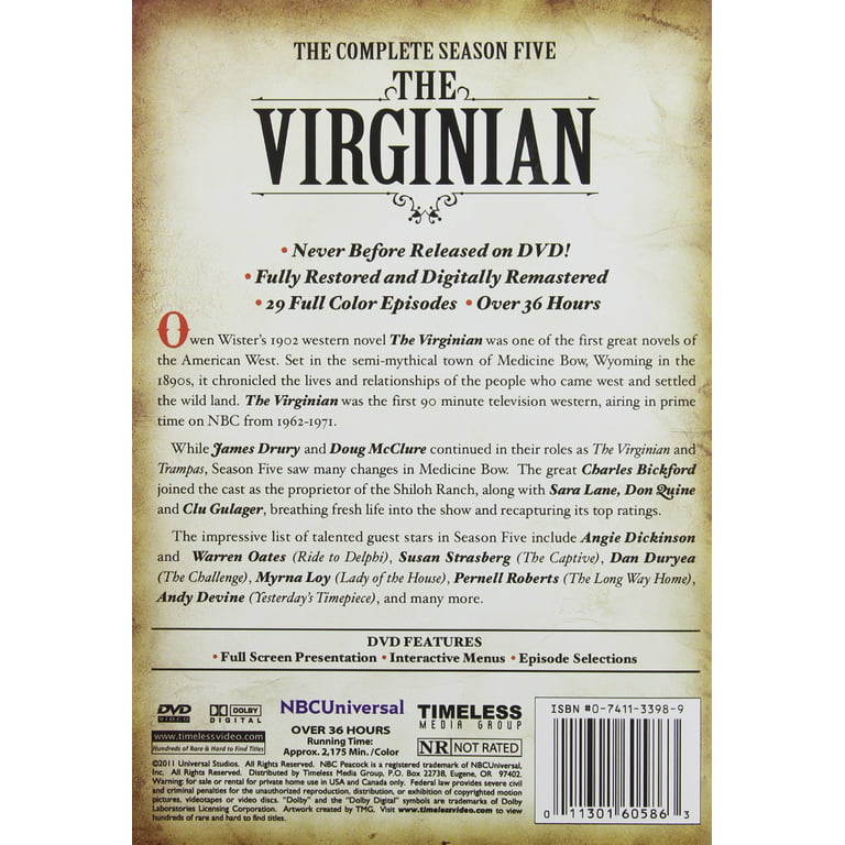 Virginian: Complete Season 3 [DVD]
