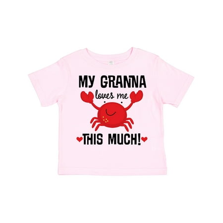 

Inktastic Granna Loves Me Crab Outfit Gift Toddler Boy or Toddler Girl T-Shirt