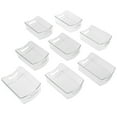 thumbnail image 2 of Smart Design Stackable Clear Refrigerator Storage Bin with Handle - 8 pack - 8 x 12 inch, 2 of 5