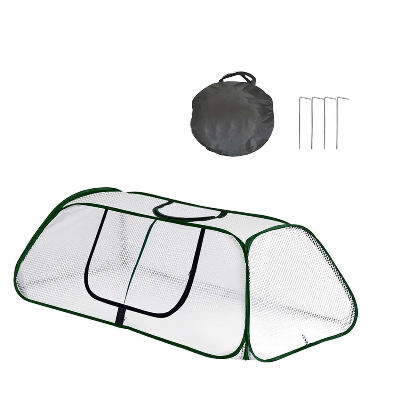 Garden Cover for Raised Bed Foldable Clear Greenhouse for Freeze Protective Row Plant Cover Accelerator Door Vegetable