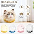 thumbnail image 2 of Pet Cat Head Net, Breathable Mesh Head Cover Protector for Small Dog Cat, Anti-Scavenging Muzzle Mask Elastic Net with Quick Release Buckle for Walking,Yellow+Blue+Pink+Black, 2 of 12