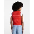 thumbnail image 3 of Weekend Academy Girls Crochet Tie Front Vest, Sizes 4-18, 3 of 5