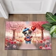 thumbnail image 4 of Happy Valentine’s Day Adorable Pitbull Puppy Holding Heart Balloon Doormat Terrier Dog Lover Indoor Outdoor Welcome Mat - 00030, 4 of 5