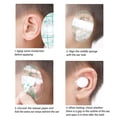 thumbnail image 3 of Parche De Orejas De Ducha, Capa Transparente Limpia E Higiénica 28 Piezas Cubierta De Protector De Oreja De Un Uso Para La Natación Diaria De Baño, 3 of 7