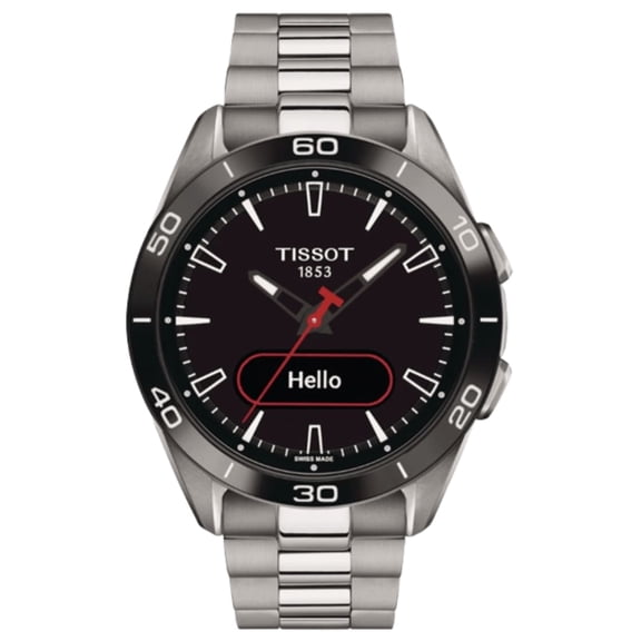 Tissot T-Touch Connect Solar GMT Quartz Digital Dial Titanium Men's Watch T153.420.44.051.00