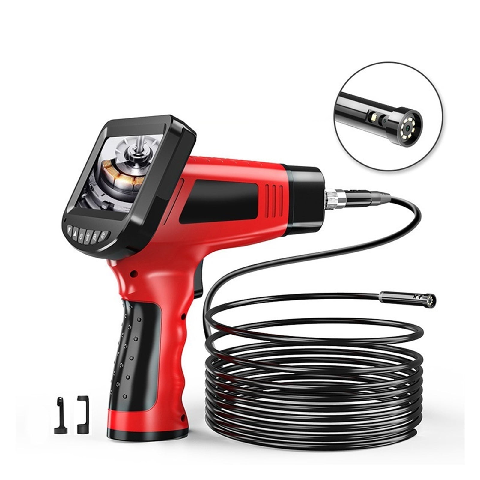 Industrial Endoscope 8.5MM 1080P HD Digital Dual Lens Borescope Camera Waterproof 4.3 Inch LCD Snake Camera with 32GB TF Card ,Various Applicable