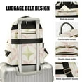 thumbnail image 3 of FORMRS Mini Backpack Purse for Women Quilted Travel Daypack Casual Shoulder Bag, Pastel Pink Geometric, 3 of 7