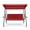 Red, variant on TROPOW 3-Seat Outdoor Porch Swing with Adjustable Canopy – Metal Frame Patio Swing Bench for Backyard, Garden, and Porch