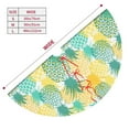 thumbnail image 2 of KLL 30" Christmas Tree Skirt Pineapples1 Xmas Tree Skirts Mat for New Year Xmas Holiday Party Indoor Outdoor Home Decoration, 2 of 5