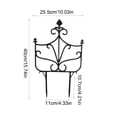 thumbnail image 3 of Plastic Garden Edging Fence for Flower Beds and Pathways, Weatherproof, Modular, Flexible, 40x25 cm, Black or White, 3 of 6