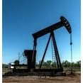thumbnail image 2 of Highsmith, Carol 26x27 Black Ornate Wood Framed with Double Matting Museum Art Print Titled - A pumpjack in Wichita County, TX, 2 of 4