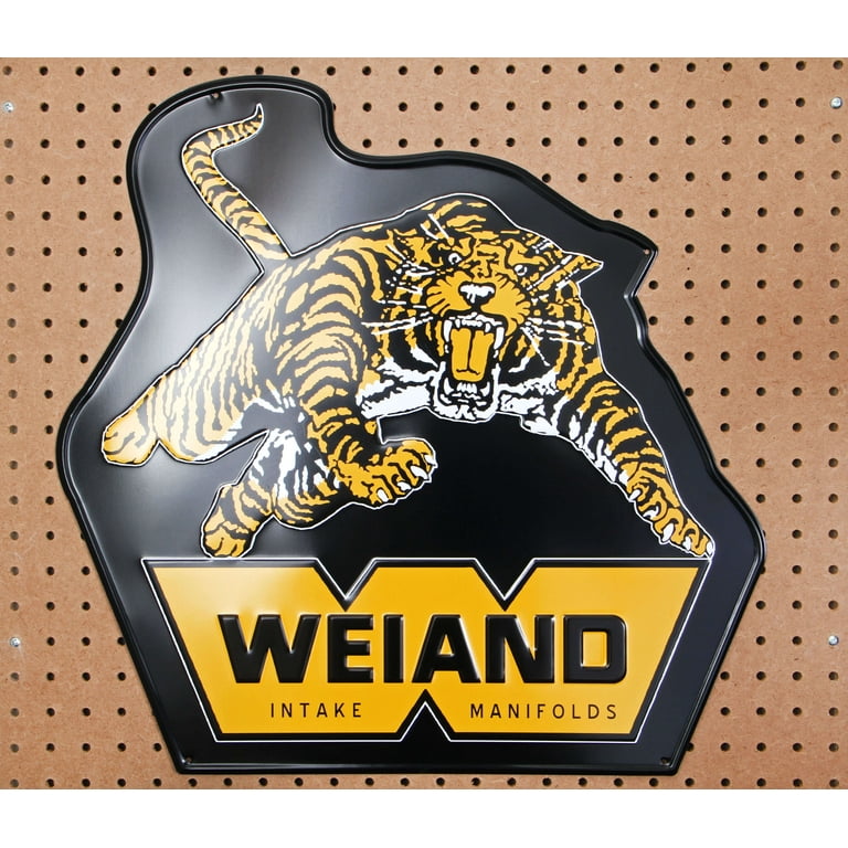 Weiand Metal Sign - Tiger 10009WND Weiand Metal Sign - Tiger 10009WND