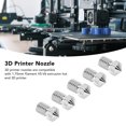 thumbnail image 3 of 5Pcs Copper Plated 3D Printer Nozzles High Thermal Conductivity  Inner Wall Compatible With 1.75mm Filament For V5-V6 Extrusion Hot End 3D Printer, 3 of 8
