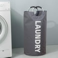 thumbnail image 5 of HongHeng Laundry Basket, Freestanding Tall Clothes Hamper, Collapsible Laundry Bag, 5 of 6
