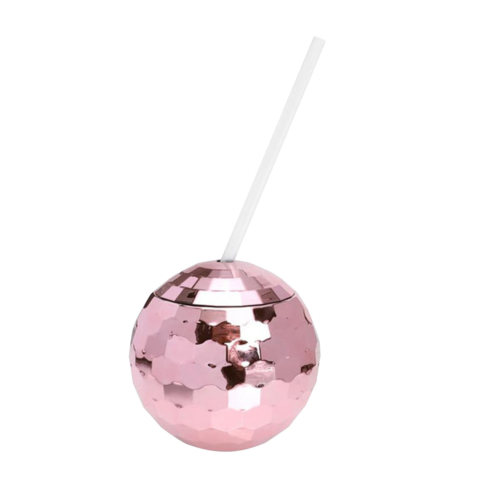 Paaisye 1970s Disco Ball Drink Tumbler with Straw For Party Household