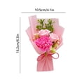 thumbnail image 3 of Set de regalo ramo de flores de carnel con jabón de rosa artificial - Mini arreglo floral simulado, decoración aromática duradera, regalo romántico para mamá o esposa, 3 of 6