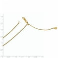 thumbnail image 2 of 14k Or Jaune Réglable 1mm Chaîne Collier Pendentif Spiga, 2 of 6