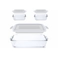 thumbnail image 1 of Refractario Bandeja Para Hornear 2.2l Y 2*contenedores 370ml Xtellar blanco, 1 of 4