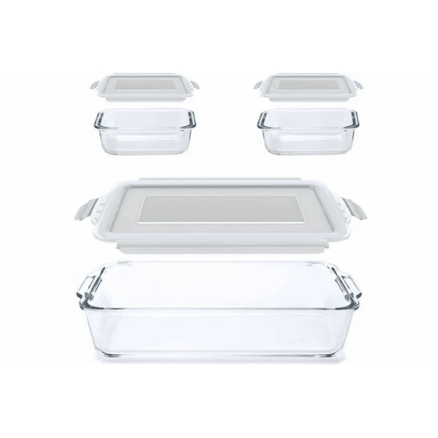 Refractario Bandeja Para Hornear 2.2l Y 2*contenedores 370ml Xtellar blanco
