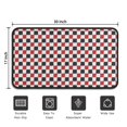 thumbnail image 5 of Red Black White Checkered Pattern Door Rugs,Washable Non Slip Door Mats Indoor,Decorative Door Mats,Entry Mat Indoor for Entrance,Bedroom,Kitchen,Bathroom,30"x17", 5 of 6