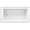 thumbnail image 3 of KOHLER K-1957-LA-0 Underscore Rectangle 60-Inch x 32-Inch Alcove Bath, Integral Flange and Left-Hand Drain, White, 3 of 5