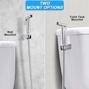 Handheld Bidet Sprayer for Toilet,Stainless Steel Handheld Sprayer Kit,Upgraded Jet Sprayer for Toilet w/Leakproof Hose, High Pressure Bathroom Bidet Sprayer Set Muslim Shower