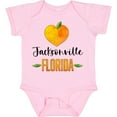 thumbnail image 3 of Inktastic Jacksonville Florida Orange in Heart Boys or Girls Baby Bodysuit, 3 of 5