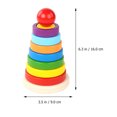 thumbnail image 2 of EeaseMX juego de torre de arcoíris de madera para niños, juguete educativo para clasificar formas., 2 of 8
