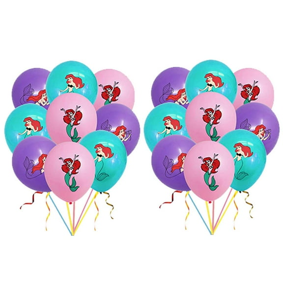 Mermaid Balloons Party Supplies Birthday Favors Decorations Decor Kit Latex