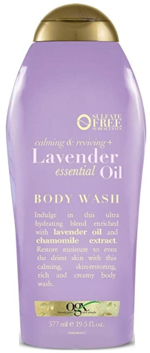 OGX, Calming & Reviving + Lavender Essential Oil Body Wash 19.5 oz