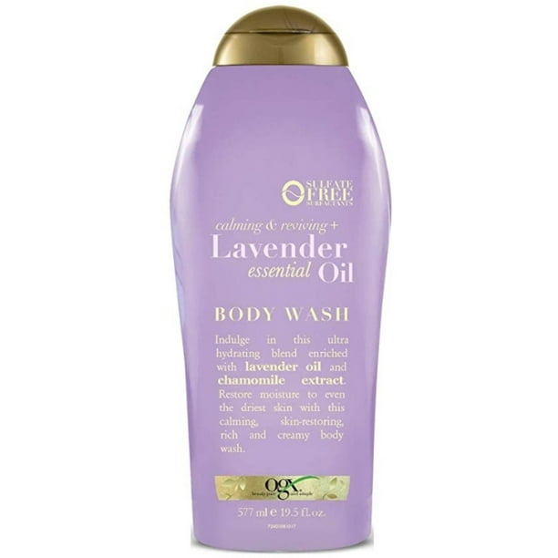 OGX, Calming & Reviving + Lavender Essential Oil Body Wash 19.5 oz