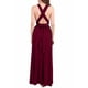 thumbnail image 3 of Vestido de noche largo sexy sin espalda con múltiples posiciones y vendaje para mujer, 3 of 7