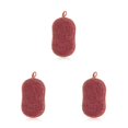 thumbnail image 2 of jesticaly Kitchen Scouring Pad Microfiber Cleaning Scrubber Bathroom Reusable Clean Sponge Hanging Absorbent Washing Scourer Red 3Set, 2 of 6