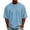 Light Blue, variant on Men Casual Shirts Crew Neck Short Sleeve Oversized T-Shirt Dropped Shoulder Casual Summer Everyday Basic Essential Solid Color Relaxed Tee (Army Green,XL)