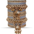 thumbnail image 5 of Indian Ethnic Partywear Handmade Bangles – Traditional Bridal Jewelry Set for Women | Elegant Wedding, Festival & Daily Wear Accessories, 5 of 7