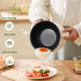 thumbnail image 4 of FAMKIT  Electric Hot Pot, 1.8L Non-Stick Electric Cooker Steamer, Multifunction Rapid Mini Cooker Dual Power Control Adjustable Temperature, for Rice, Egg, Noodle, Oatmeal, Soup, Boil, 4 of 8
