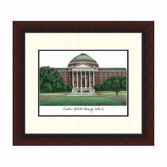 Campusimages TX944LR Southern Methodist University Legacy Alumnus Framed Lithograph