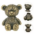 thumbnail image 4 of ColoMX Home Scene Layout Prop Desktop Brass Brass Oso Adorno Bear Forma Decoración, 4 of 8