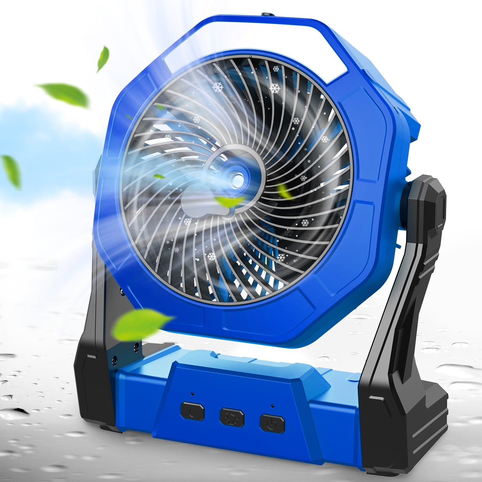 Rechargeable Camping Fans for Tent, 10000mAh Battery Operated Fan with